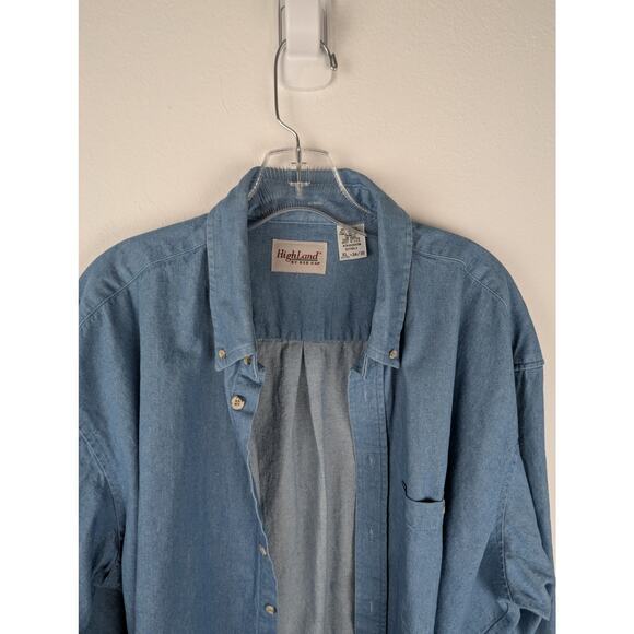 Ashland Mens shirt Sz XL Denim/Chest to 56"Length 35" Sleeve 24.5"Cuff 9  GUC - Picture 2 of 9